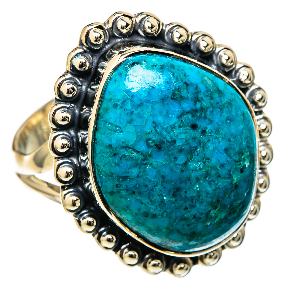Chrysocolla Rings handcrafted by Ana Silver Co - RING105172 - Photo 2