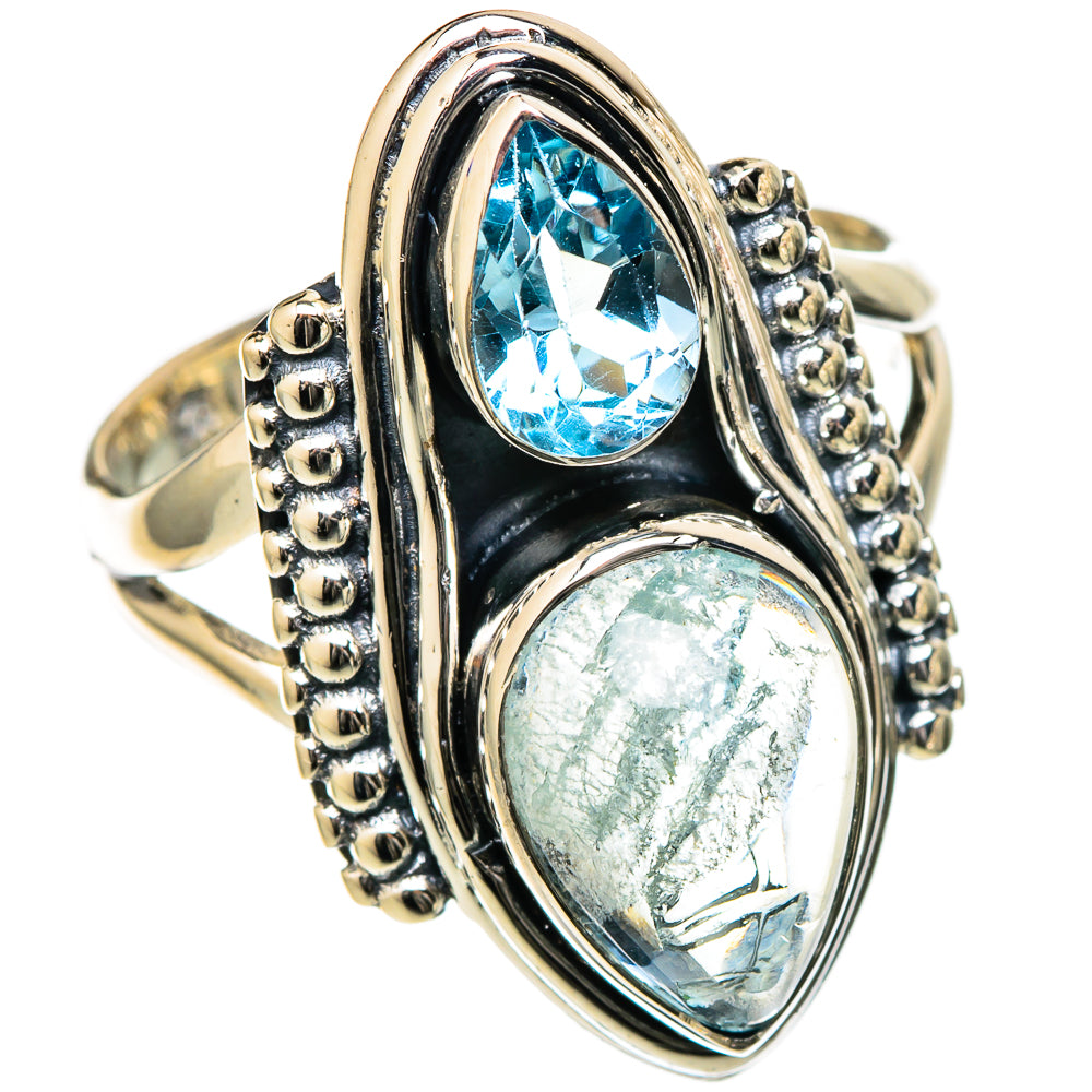 Aquamarine Rings handcrafted by Ana Silver Co - RING105173 - Photo 2