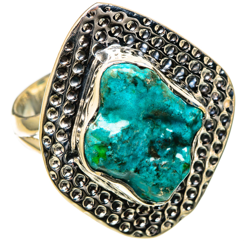 Chrysocolla Rings handcrafted by Ana Silver Co - RING105175 - Photo 2
