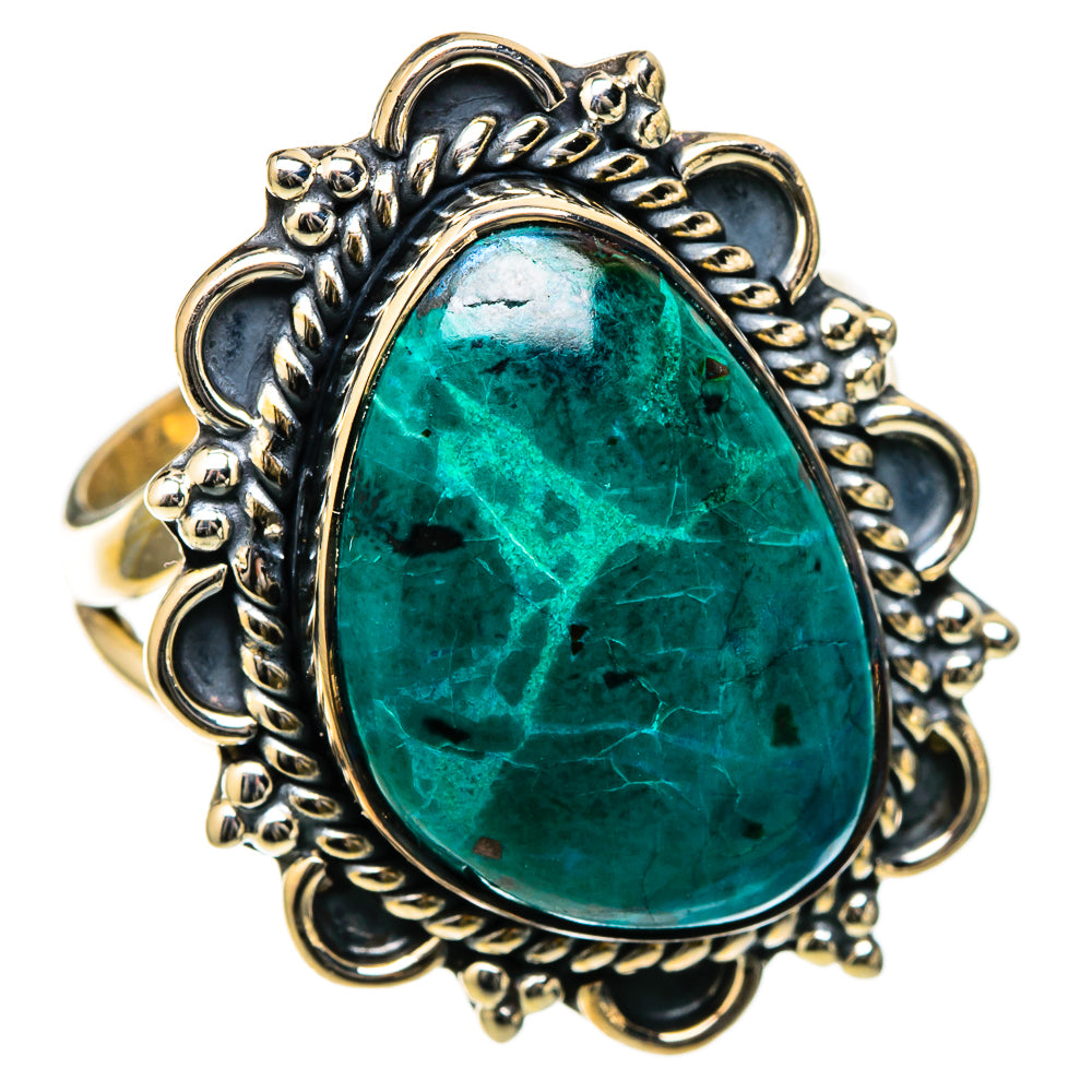 Chrysocolla Rings handcrafted by Ana Silver Co - RING105178 - Photo 2