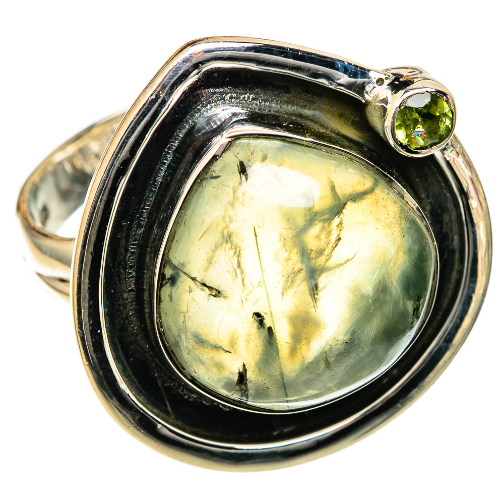 Prehnite Rings handcrafted by Ana Silver Co - RING105179 - Photo 2
