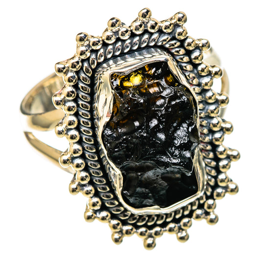 Tektite Rings handcrafted by Ana Silver Co - RING105193 - Photo 2