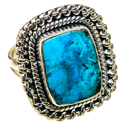 Chrysocolla Rings handcrafted by Ana Silver Co - RING105198 - Photo 2