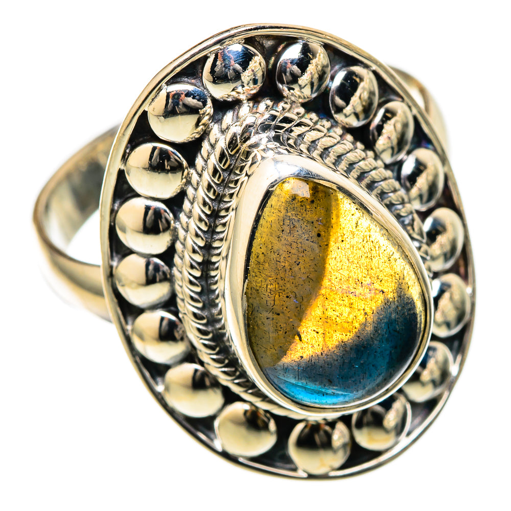 Labradorite Rings handcrafted by Ana Silver Co - RING105199 - Photo 2