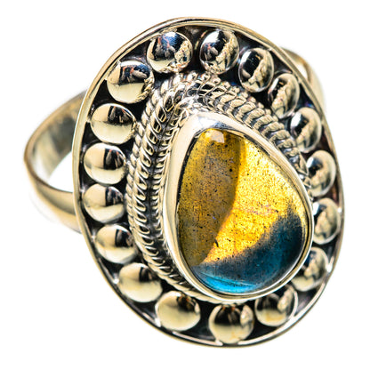 Labradorite Rings handcrafted by Ana Silver Co - RING105199 - Photo 2