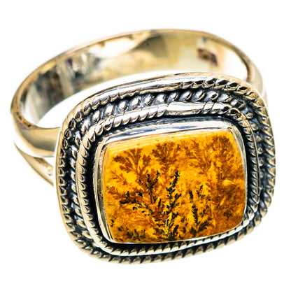 Germany Psilomelane Dendrite Rings handcrafted by Ana Silver Co - RING105206 - Photo 2