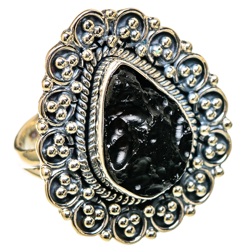 Tektite Rings handcrafted by Ana Silver Co - RING105216 - Photo 2