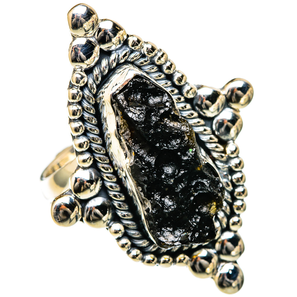 Tektite Rings handcrafted by Ana Silver Co - RING105236 - Photo 2