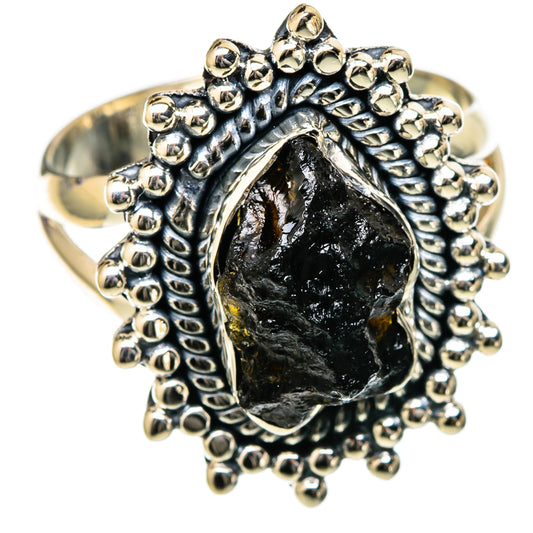 Tektite Rings handcrafted by Ana Silver Co - RING105237 - Photo 2