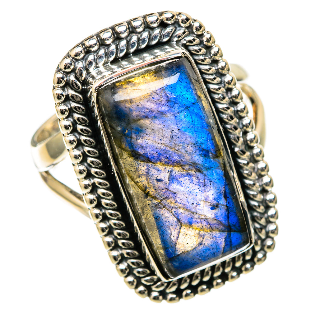 Labradorite Rings handcrafted by Ana Silver Co - RING105240 - Photo 2