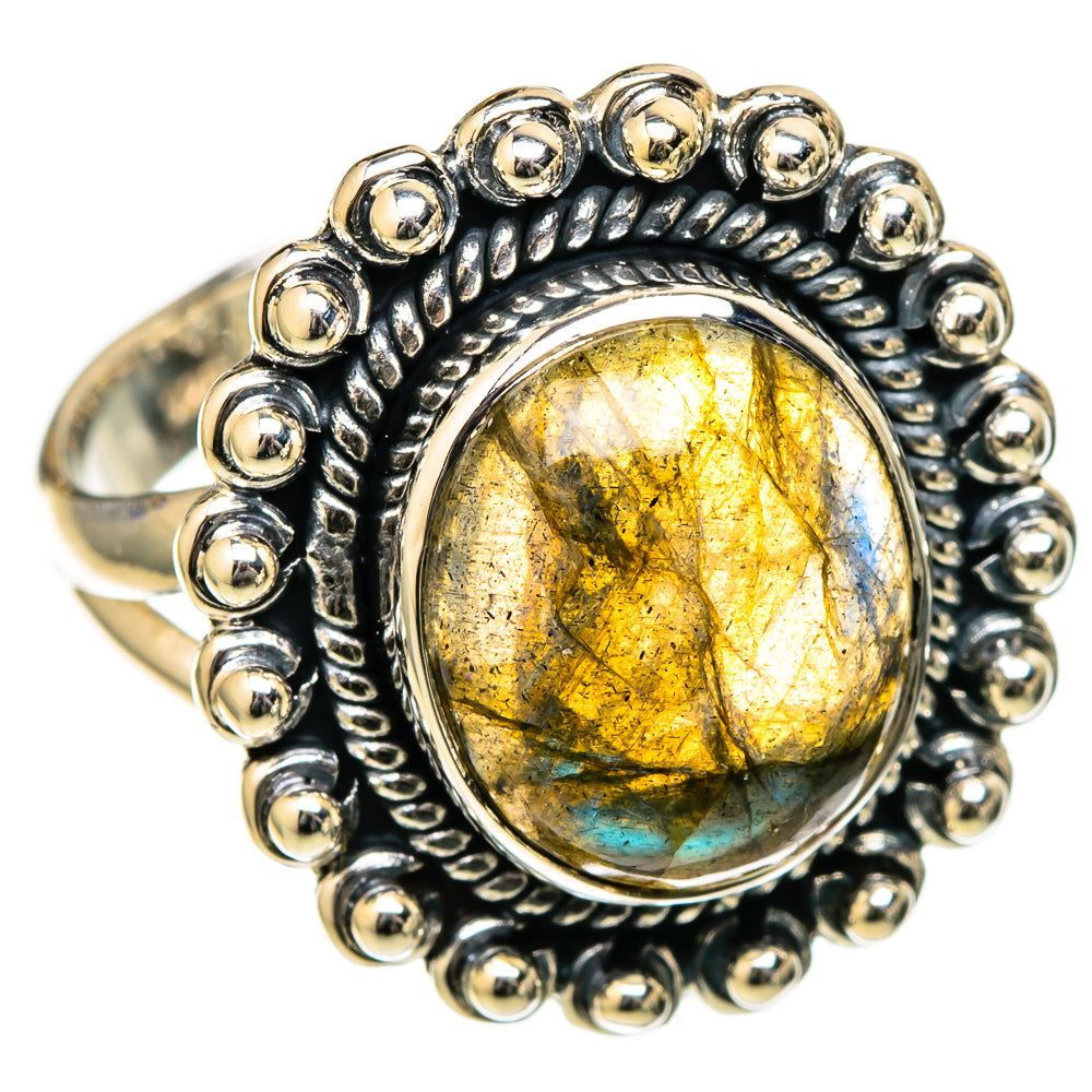 Labradorite Rings handcrafted by Ana Silver Co - RING105241 - Photo 2