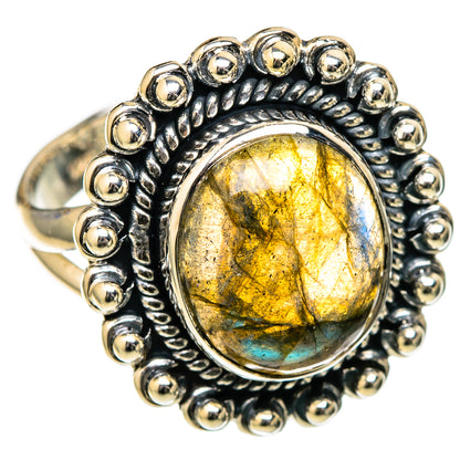 Labradorite Rings handcrafted by Ana Silver Co - RING105241 - Photo 2