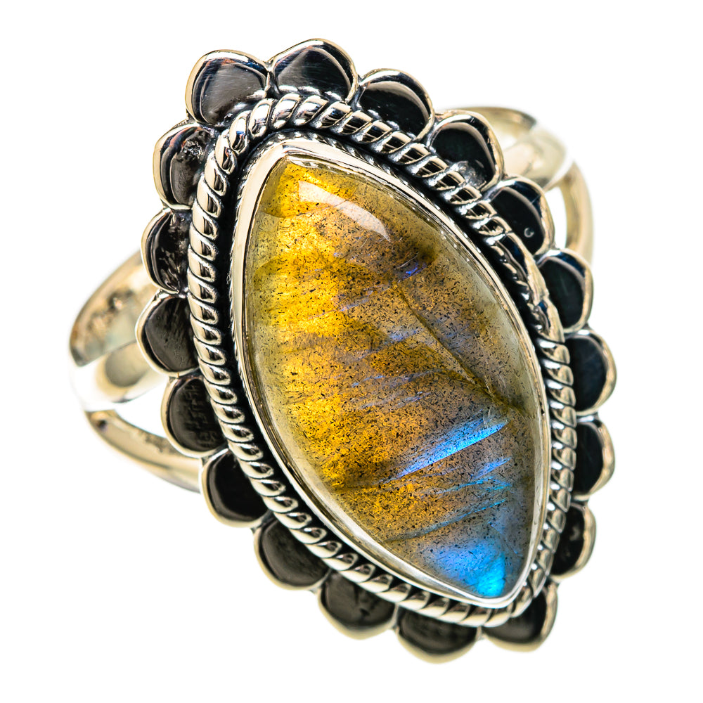 Labradorite Rings handcrafted by Ana Silver Co - RING105243 - Photo 2