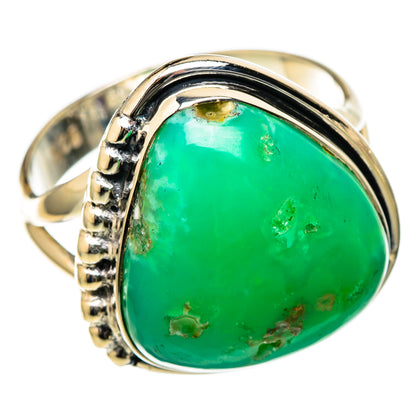 Chrysoprase Rings handcrafted by Ana Silver Co - RING105248 - Photo 2
