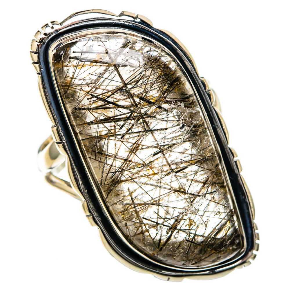 Tourmalinated Quartz Rings handcrafted by Ana Silver Co - RING105268 - Photo 2
