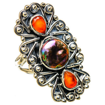 Titanium Mother Of Pearl Rings handcrafted by Ana Silver Co - RING105271 - Photo 2