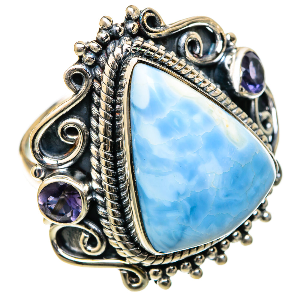 Larimar Rings handcrafted by Ana Silver Co - RING105274 - Photo 2
