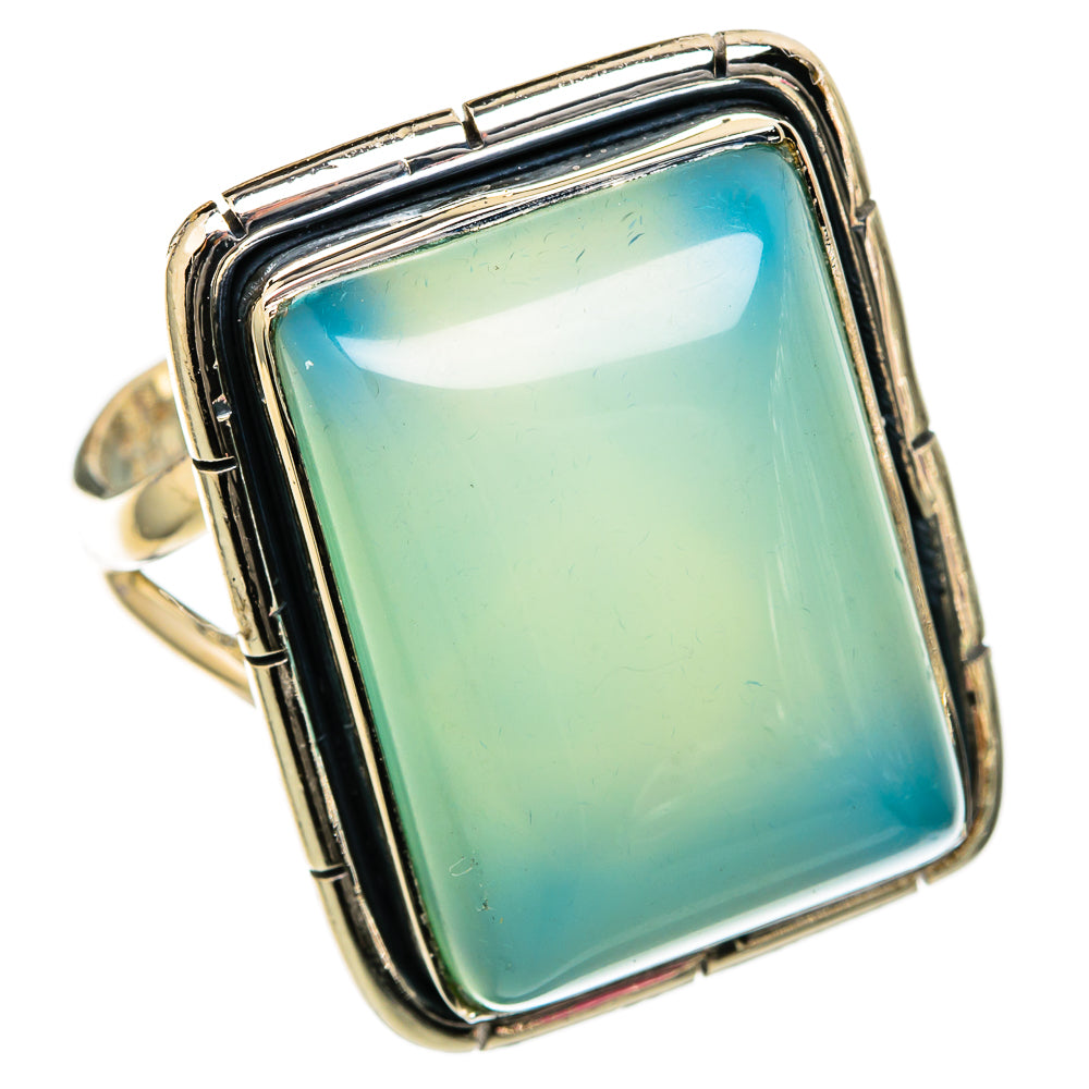 Aqua Chalcedony Rings handcrafted by Ana Silver Co - RING105276 - Photo 2