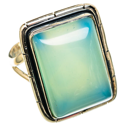 Aqua Chalcedony Rings handcrafted by Ana Silver Co - RING105276 - Photo 2