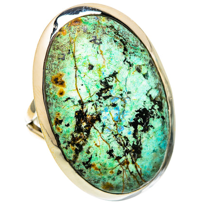 Tibetan Turquoise Rings handcrafted by Ana Silver Co - RING105278 - Photo 2