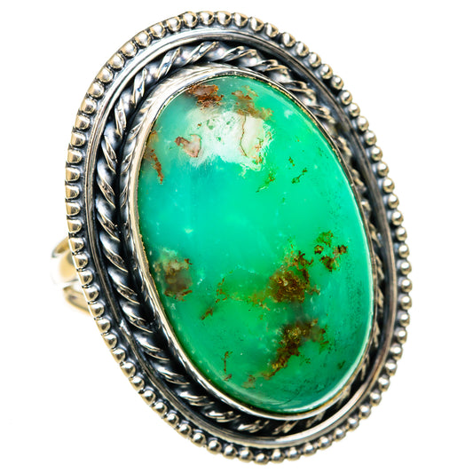 Chrysoprase Rings handcrafted by Ana Silver Co - RING105281 - Photo 2