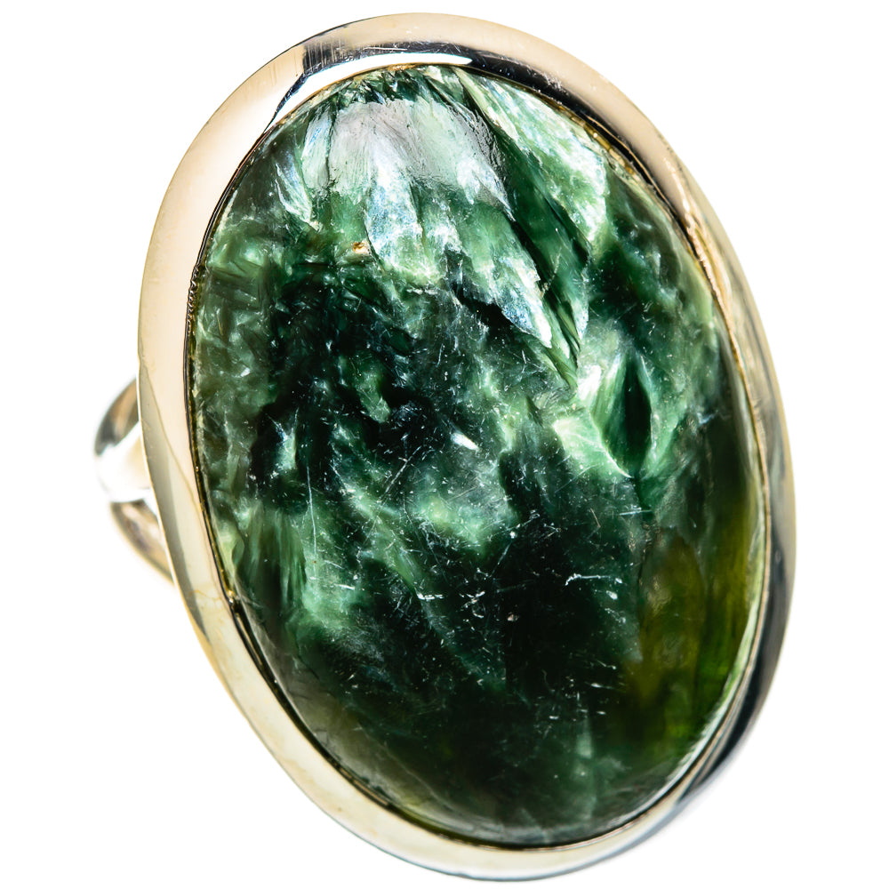 Seraphinite Rings handcrafted by Ana Silver Co - RING105284 - Photo 2