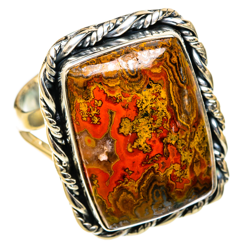 Moroccan Agate Rings handcrafted by Ana Silver Co - RING105293 - Photo 2