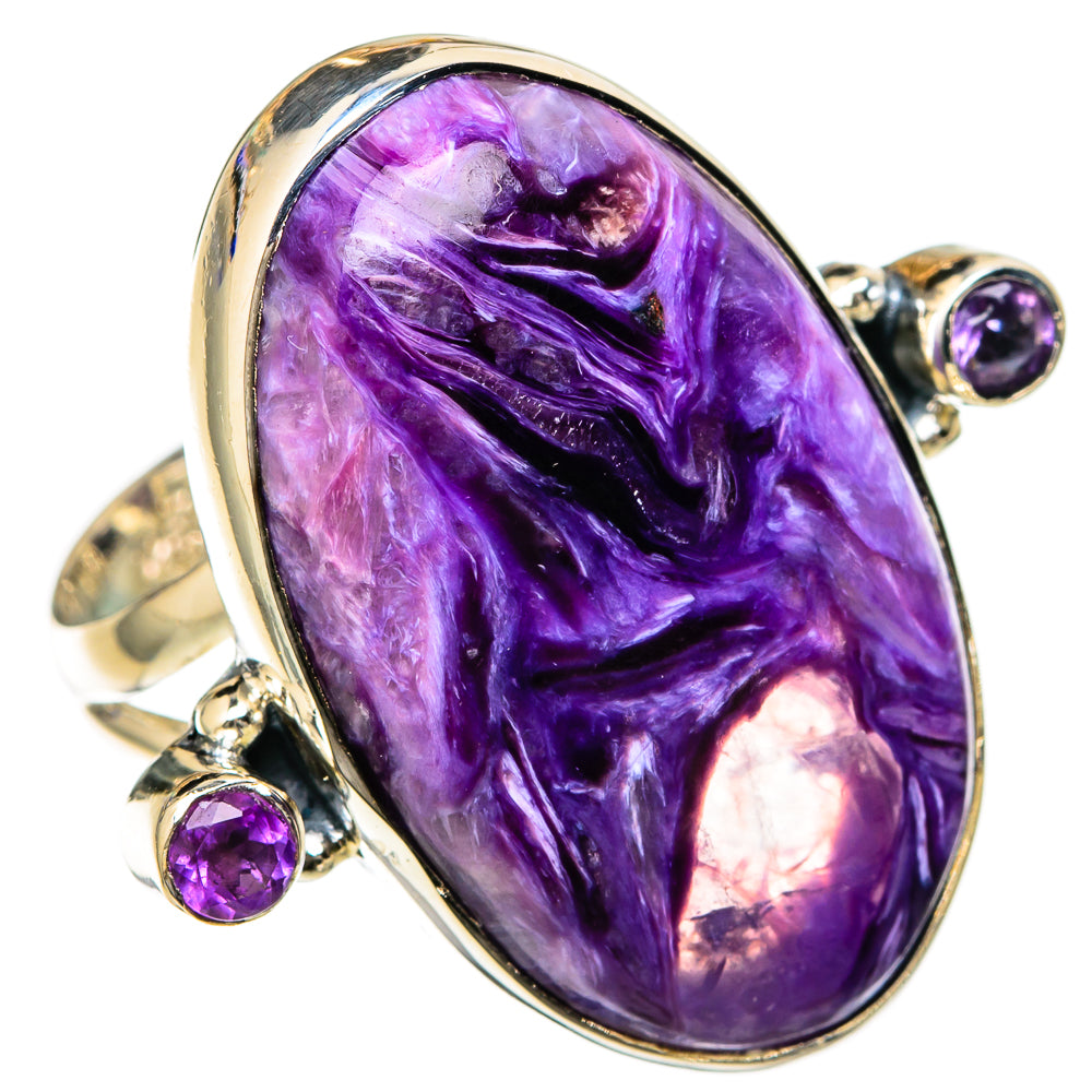 Charoite Rings handcrafted by Ana Silver Co - RING105298 - Photo 2