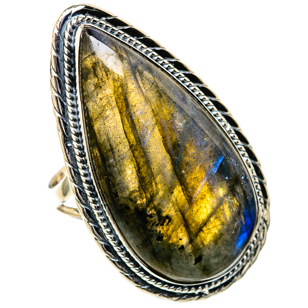 Labradorite Rings handcrafted by Ana Silver Co - RING105314 - Photo 2