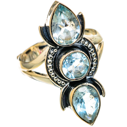 Blue Topaz Rings handcrafted by Ana Silver Co - RING105317 - Photo 2