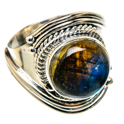 Labradorite Rings handcrafted by Ana Silver Co - RING105318 - Photo 2