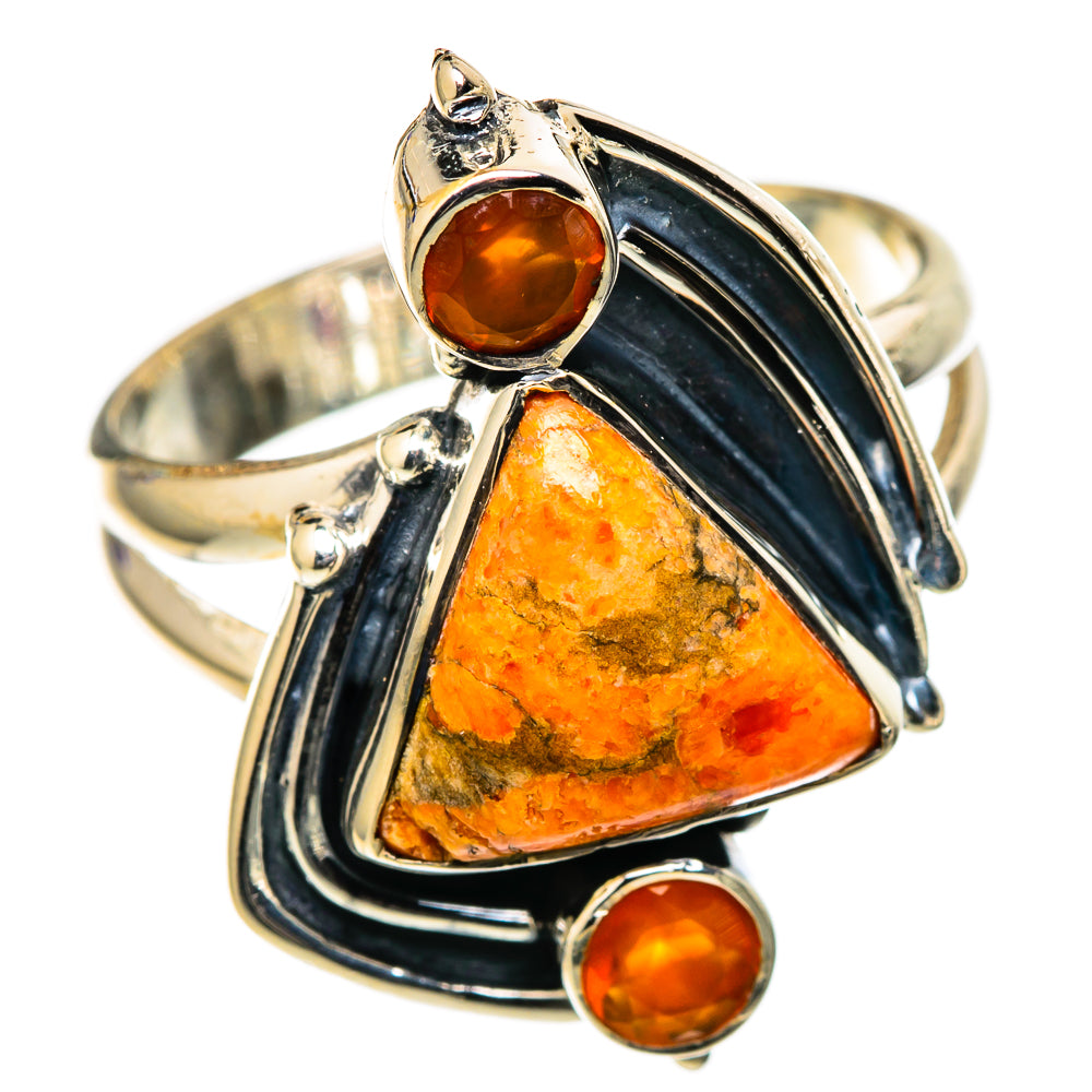 Sponge Coral Rings handcrafted by Ana Silver Co - RING105335 - Photo 2