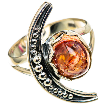 Mexican Fire Opal Rings handcrafted by Ana Silver Co - RING105352 - Photo 2