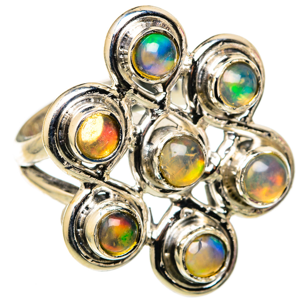 Ethiopian Opal Rings handcrafted by Ana Silver Co - RING105353 - Photo 2