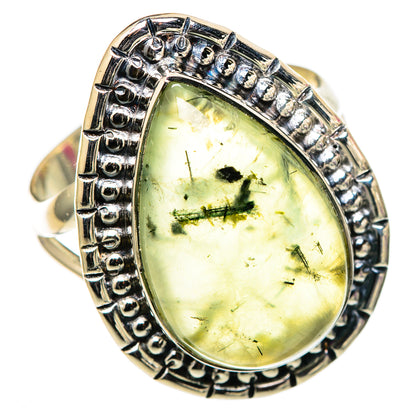 Prehnite Rings handcrafted by Ana Silver Co - RING105362 - Photo 2
