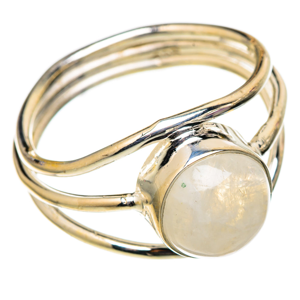 Rainbow Moonstone Rings handcrafted by Ana Silver Co - RING105388 - Photo 2