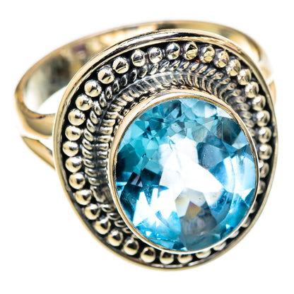 Blue Topaz Rings handcrafted by Ana Silver Co - RING105394 - Photo 2