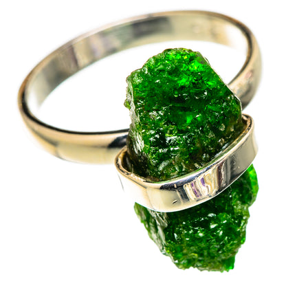 Chrome Diopside Rings handcrafted by Ana Silver Co - RING105402 - Photo 2