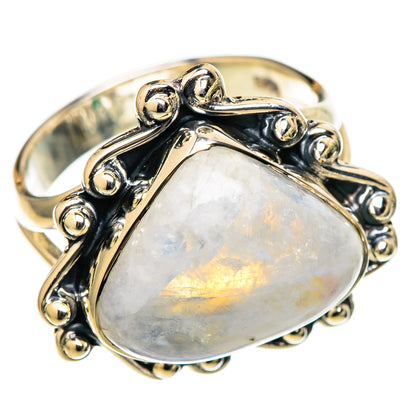 Rainbow Moonstone Rings handcrafted by Ana Silver Co - RING105429 - Photo 2