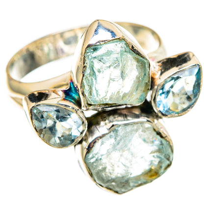 Aquamarine Rings handcrafted by Ana Silver Co - RING105437 - Photo 2