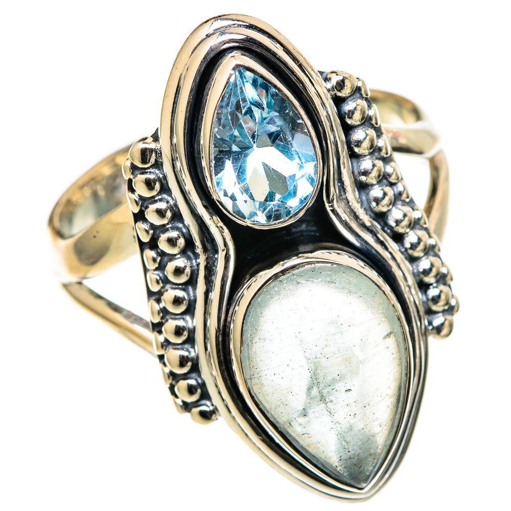 Aquamarine Rings handcrafted by Ana Silver Co - RING105443 - Photo 2