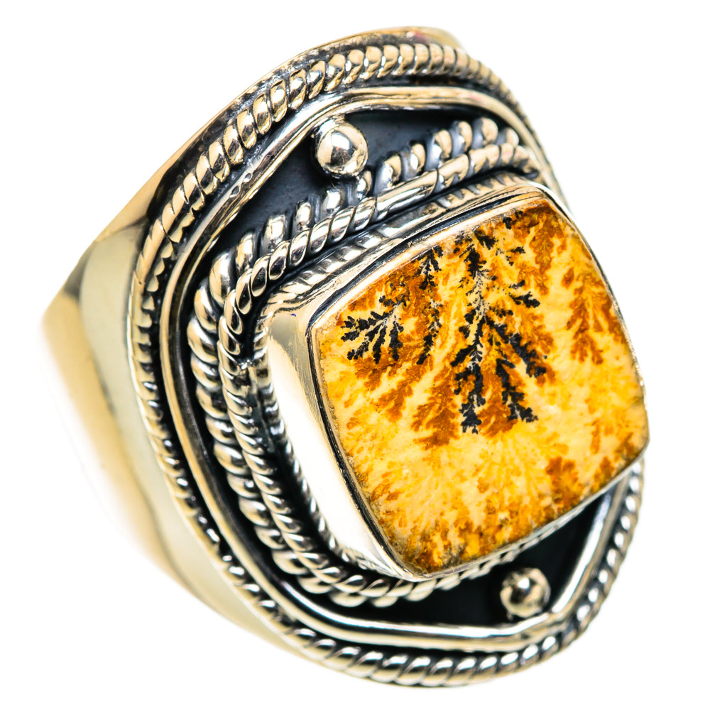 Germany Psilomelane Dendrite Rings handcrafted by Ana Silver Co - RING105450 - Photo 2