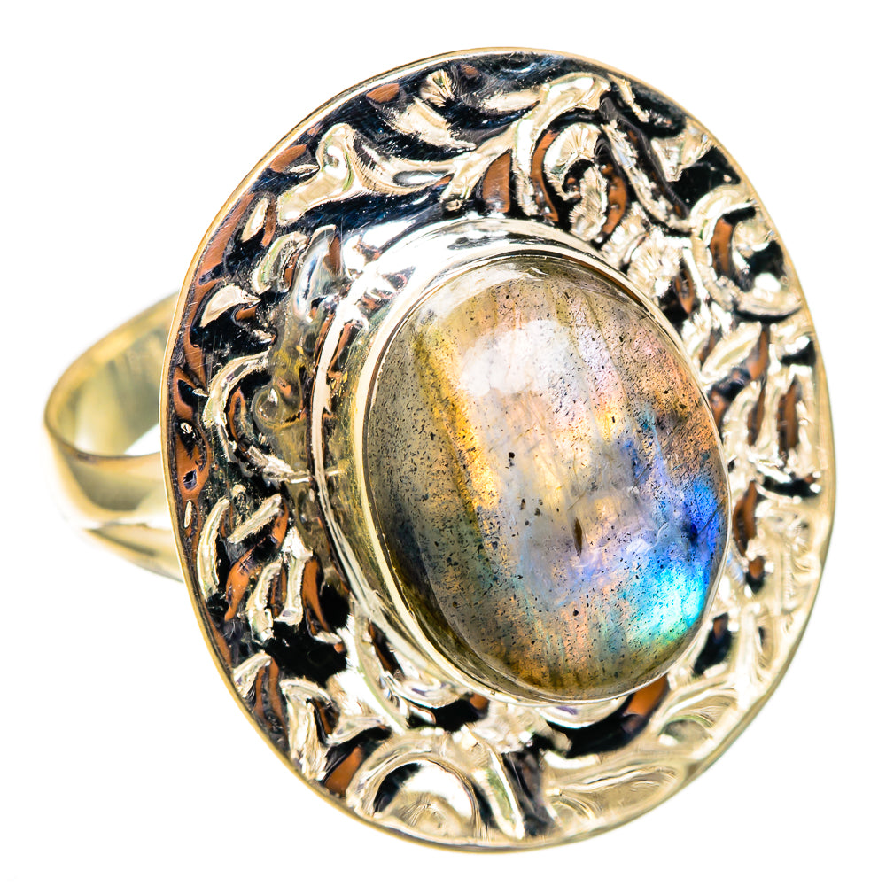 Labradorite Rings handcrafted by Ana Silver Co - RING105480 - Photo 2