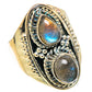 Labradorite Rings handcrafted by Ana Silver Co - RING105482 - Photo 2