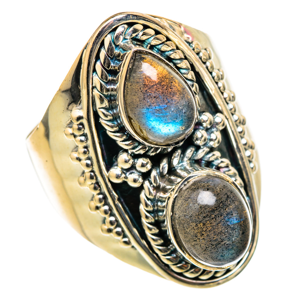 Labradorite Rings handcrafted by Ana Silver Co - RING105482 - Photo 2