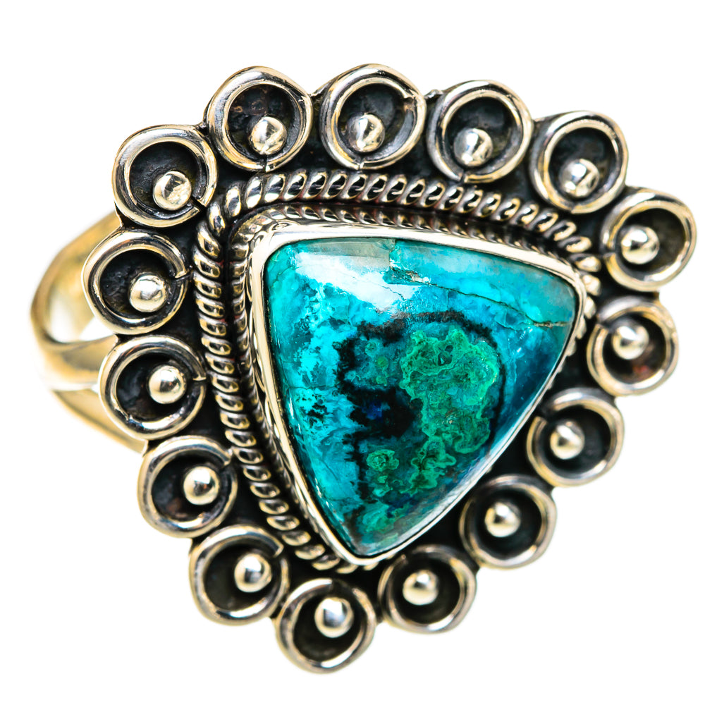 Chrysocolla Rings handcrafted by Ana Silver Co - RING105484 - Photo 2