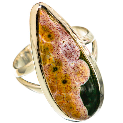 Ocean Jasper Rings handcrafted by Ana Silver Co - RING105485 - Photo 2