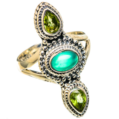 Green Onyx Rings handcrafted by Ana Silver Co - RING105486 - Photo 2