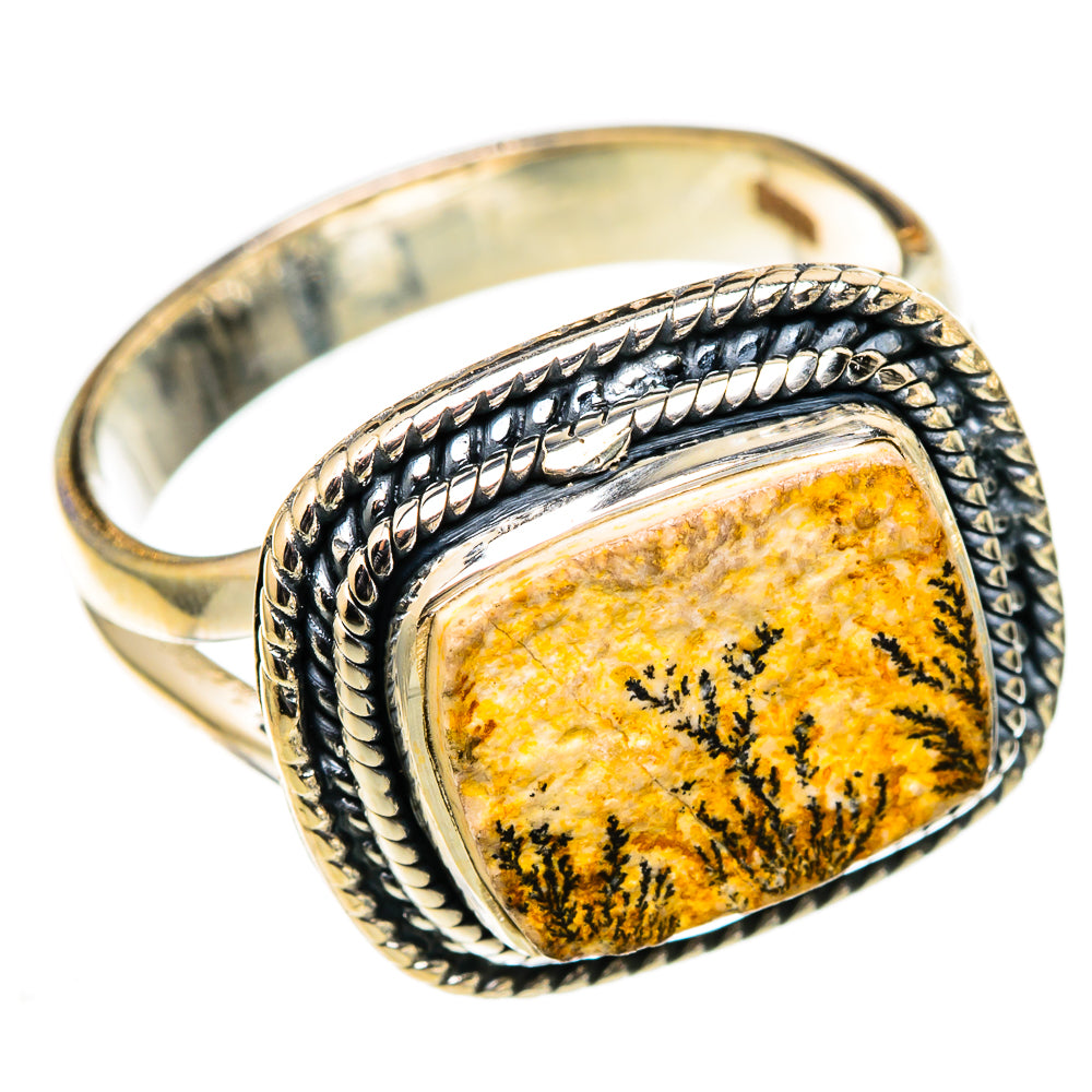 Germany Psilomelane Dendrite Rings handcrafted by Ana Silver Co - RING105491 - Photo 2