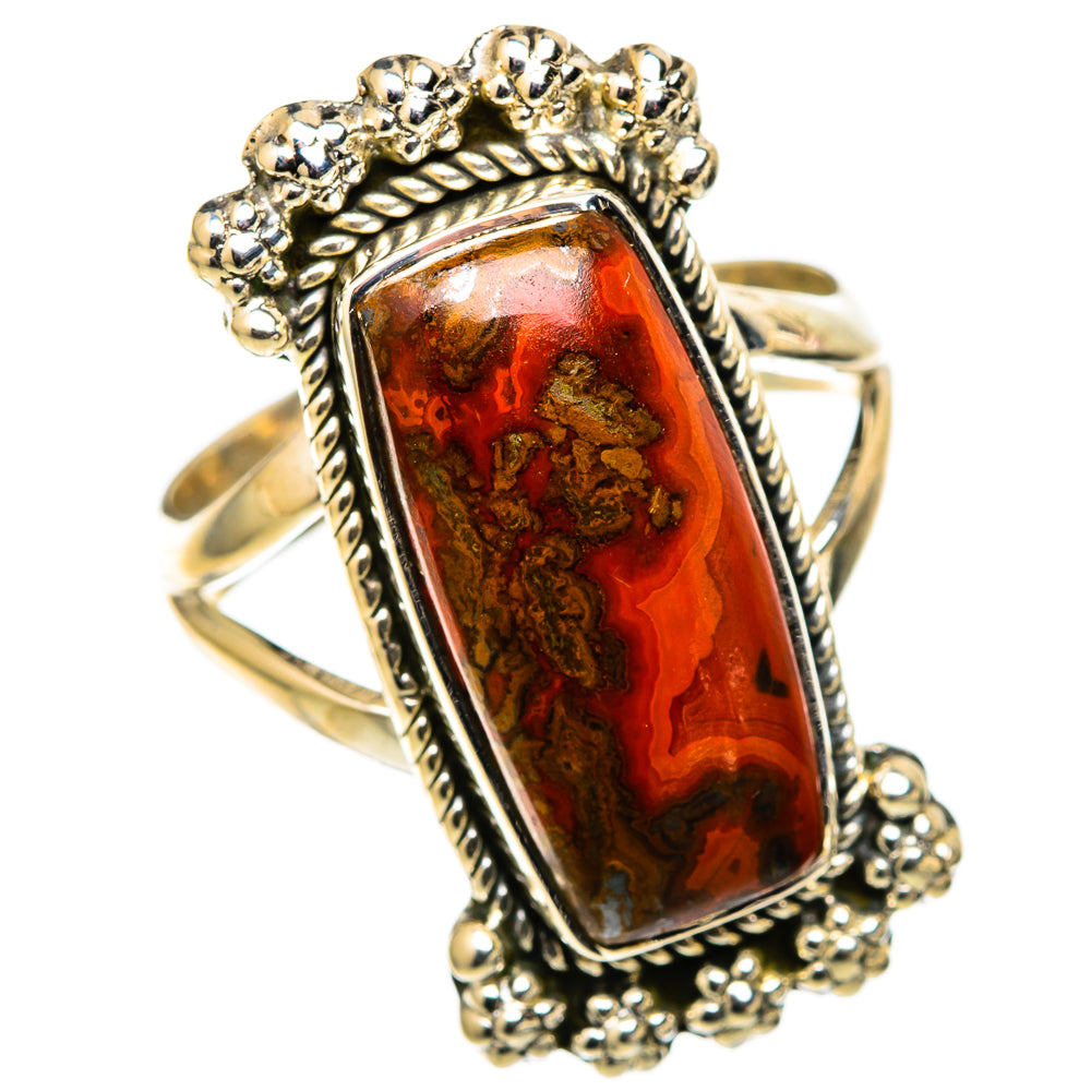 Moroccan Agate Rings handcrafted by Ana Silver Co - RING105494 - Photo 2
